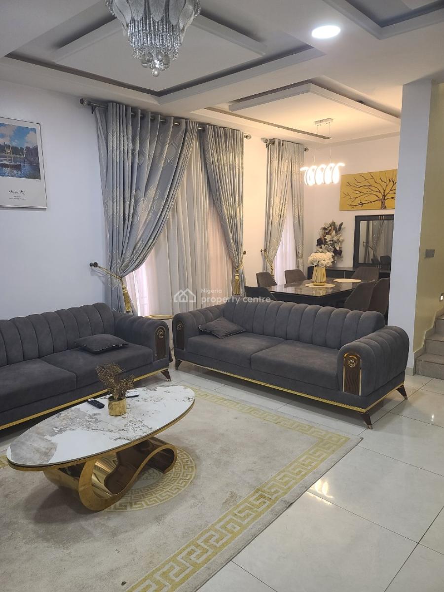 Modern 5 Bedrooms Fully Furnished Duplex, Off Adekunle Banjo Avenue, Gra Phase 2, Magodo, Lagos, Detached Duplex for Rent