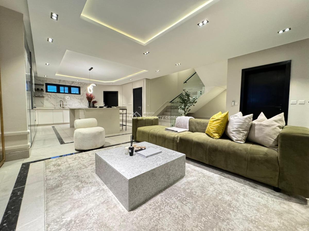 Luxury 4bedroom Duplex with Bathtub and Cityview (private Estate), Lekki Phase 1, Lekki, Lagos, Terraced Duplex Short Let