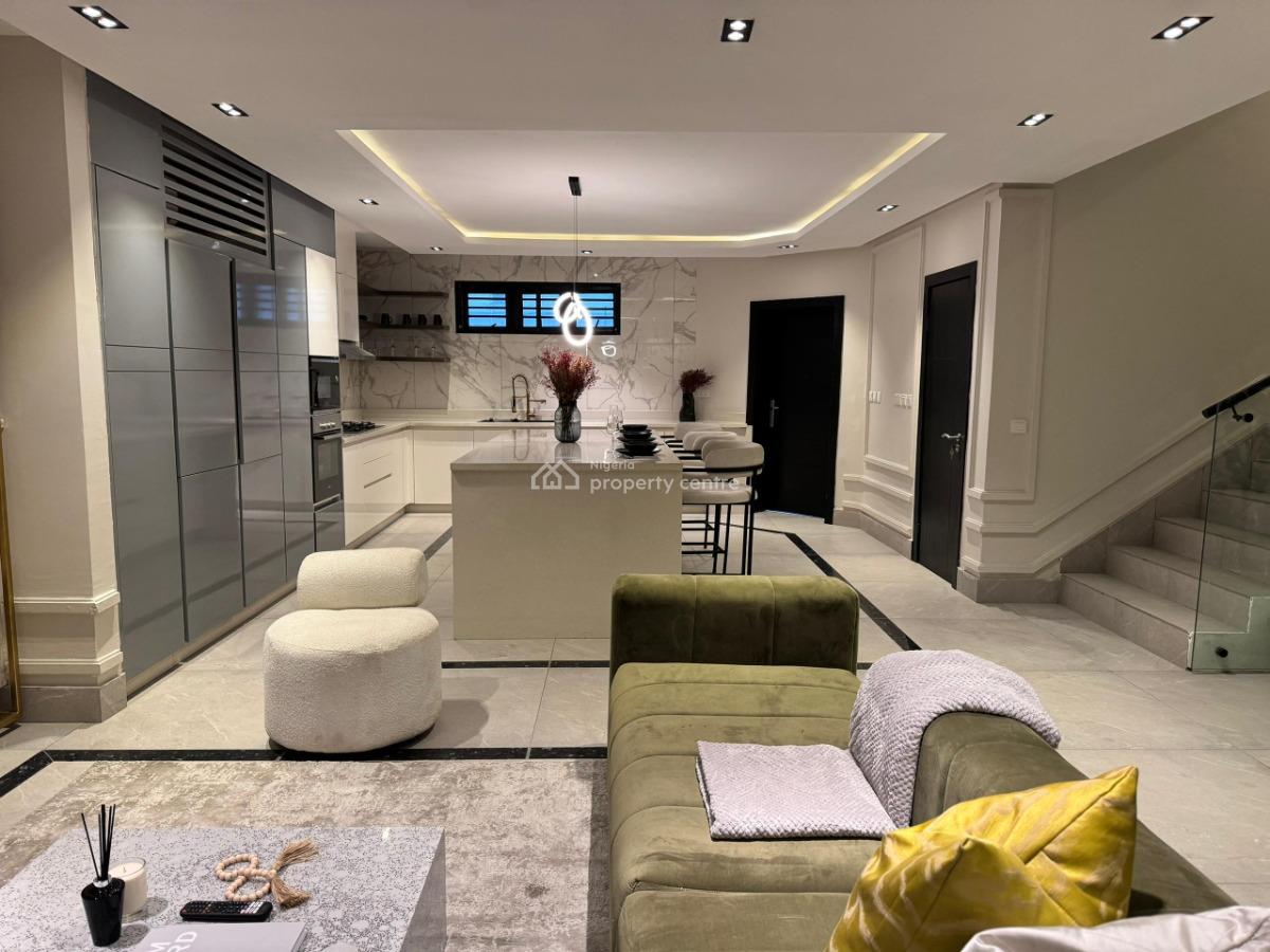 Luxury 4bedroom Duplex with Bathtub and Cityview (private Estate), Lekki Phase 1, Lekki, Lagos, Terraced Duplex Short Let