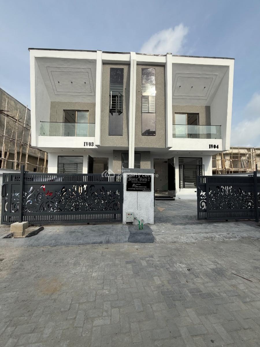 Spacious 4 Bedrooms Semi Detached Duplex with Bq, Ikota, Lekki, Lagos, Semi-detached Duplex for Sale
