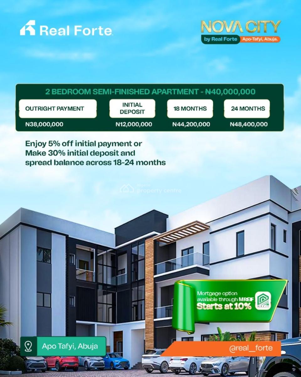 Luxury 4 Bedroom Detached Duplex with Bq, Nova City, Apo Tafyi, Lugbe District, Abuja, Detached Duplex for Sale