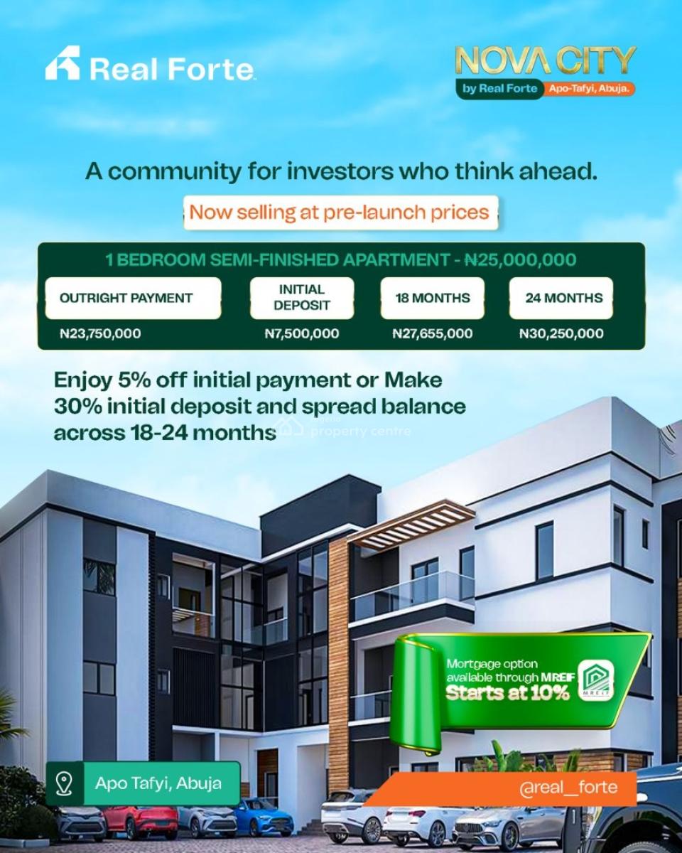 Luxury 4 Bedroom Detached Duplex with Bq, Nova City, Apo Tafyi, Lugbe District, Abuja, Detached Duplex for Sale