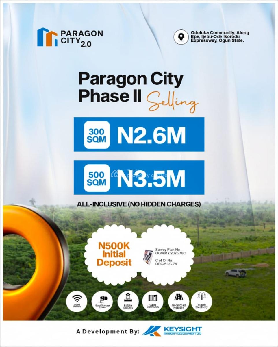 Invest in Plots of Land with C of O, Paragon City Phase Ii, Epe, Ijebu Ode, Ogun, Residential Land for Sale