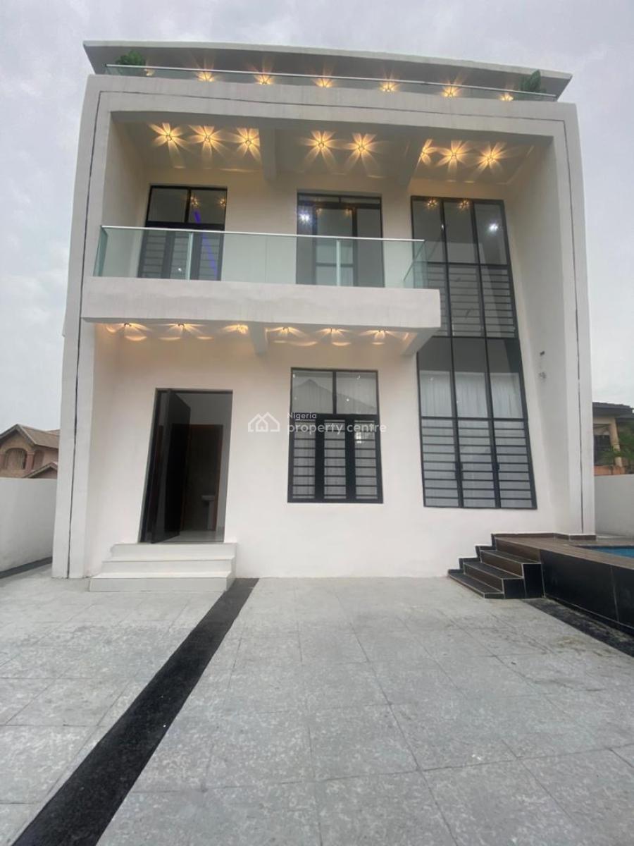 Luxury Spacious 5 Bedroom Fully Detached Duplex + Bq in a Secure Estate, Sangotedo, Ajah, Lagos, Detached Duplex for Sale
