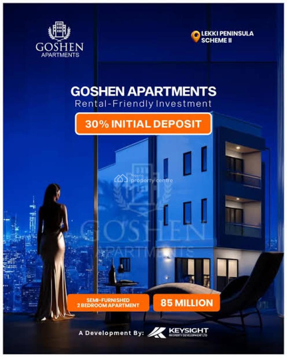 Luxury 2 Bedroom Apartment with C of O, Goshen Apartments, Lekki Peninsula Scheme 2, Lekki Phase 2, Lekki, Lagos, Block of Flats for Sale