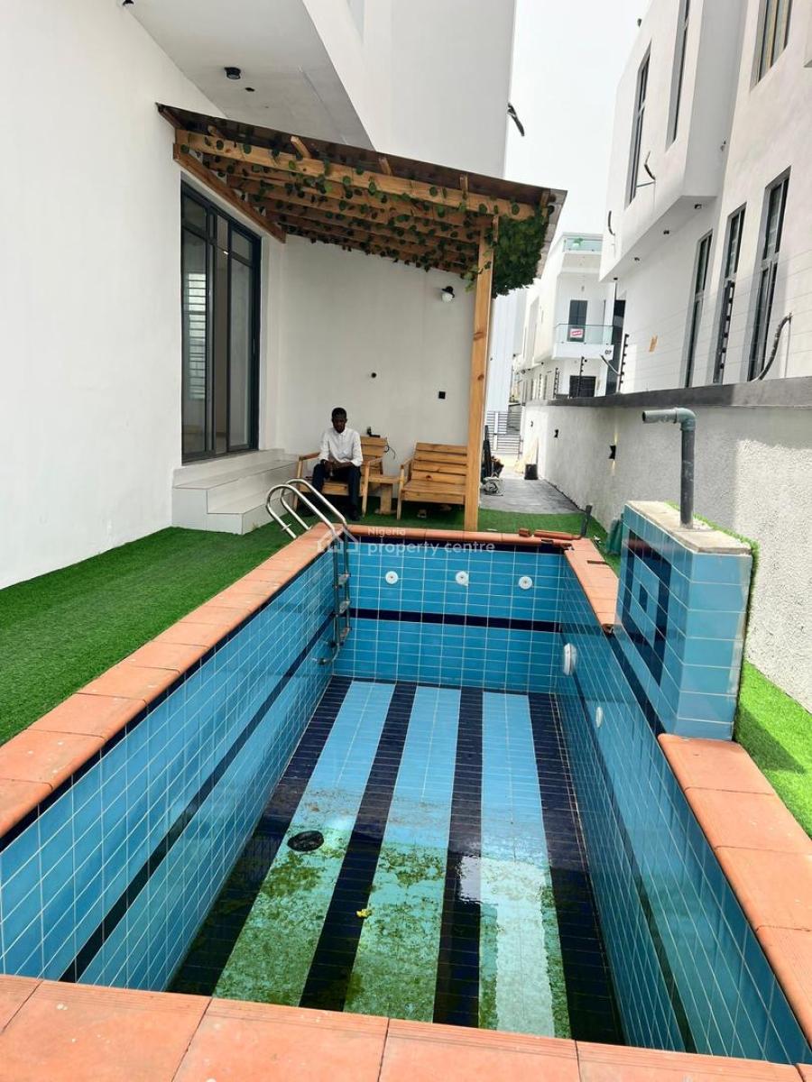 Luxury 6 Bedroom Duplex with Bq, Pool & Rooftop Terrace, Chevron, Lekki, Lagos, Detached Duplex for Sale