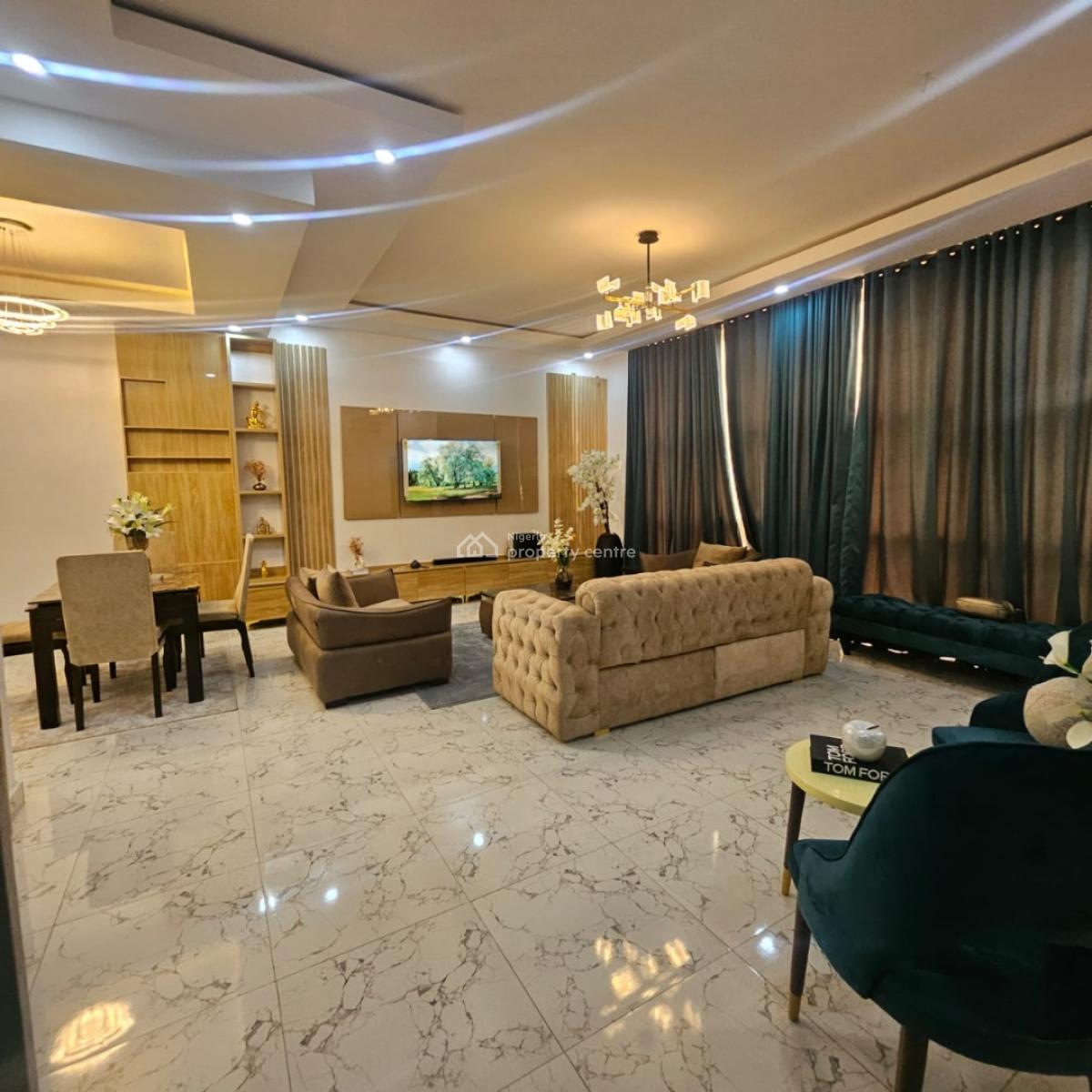 3 Bedroom Tastefully Furnished Apartment with Bq, Shonibare Estate, Ikeja Gra, Ikeja, Lagos, Flat / Apartment for Rent