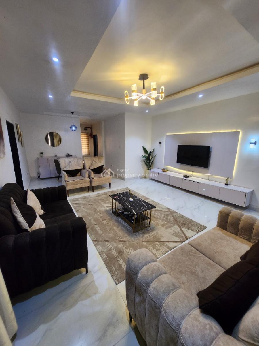 Clean Fully Furnished 2 Bedroom Flat,with Tarred Road, Guzape Main By Coza, Guzape District, Abuja, Flat / Apartment for Rent