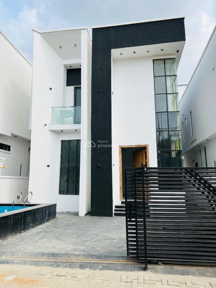 Contemporary 5 Bedroom Detached Duplex with a Swimming Pool and a Bq, Chevron Toll Gate., Igbo Efon, Lekki, Lagos, Detached Duplex for Sale