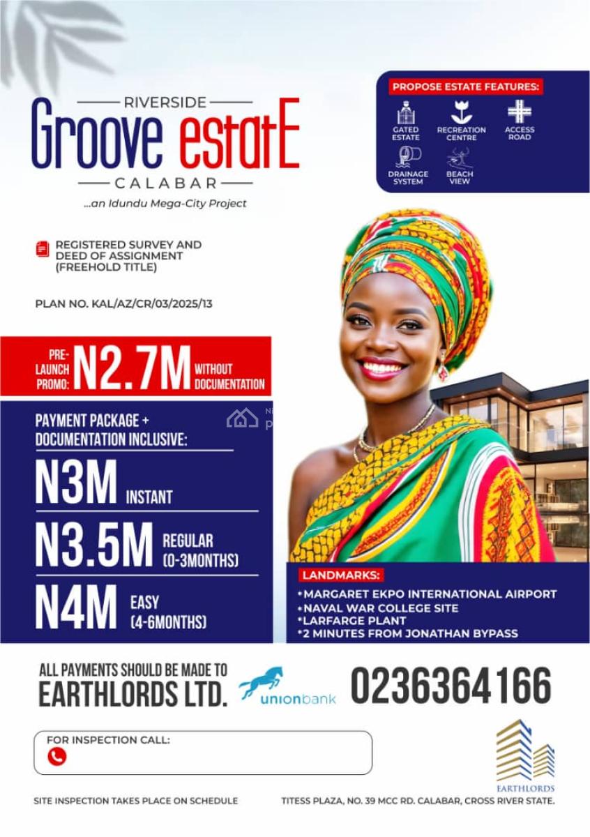 Riverside Plot of Land, Calabar, Cross River, Mixed-use Land for Sale