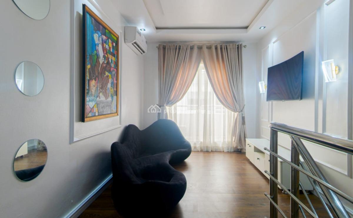 Stunning 3-bedroom City-view Maisonette Apartment, Rowland Court, Kizz Daniel Close, Ikate, Lekki, Lagos, Flat / Apartment Short Let
