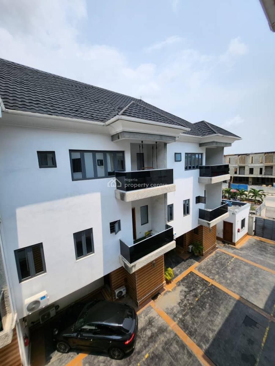 Spacious 4 Bedrooms Terraced Duplex with Gym and a Swimming Pool, Ikate, Lekki, Lagos, Terraced Duplex for Rent