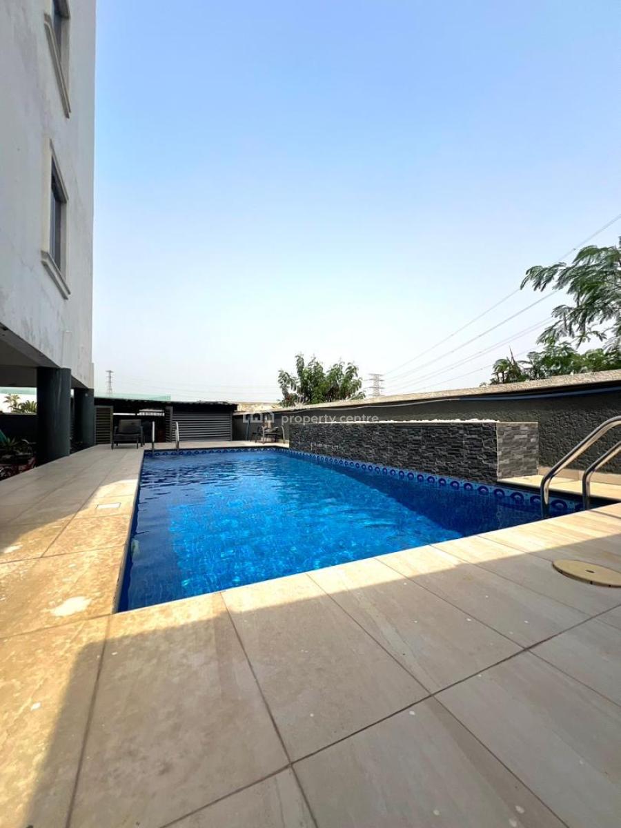 Fully Furnished 3 Bedroom Waterfront Apartment + Bq,pool & Elevator, Banana Island, Ikoyi, Lagos, Flat / Apartment for Rent