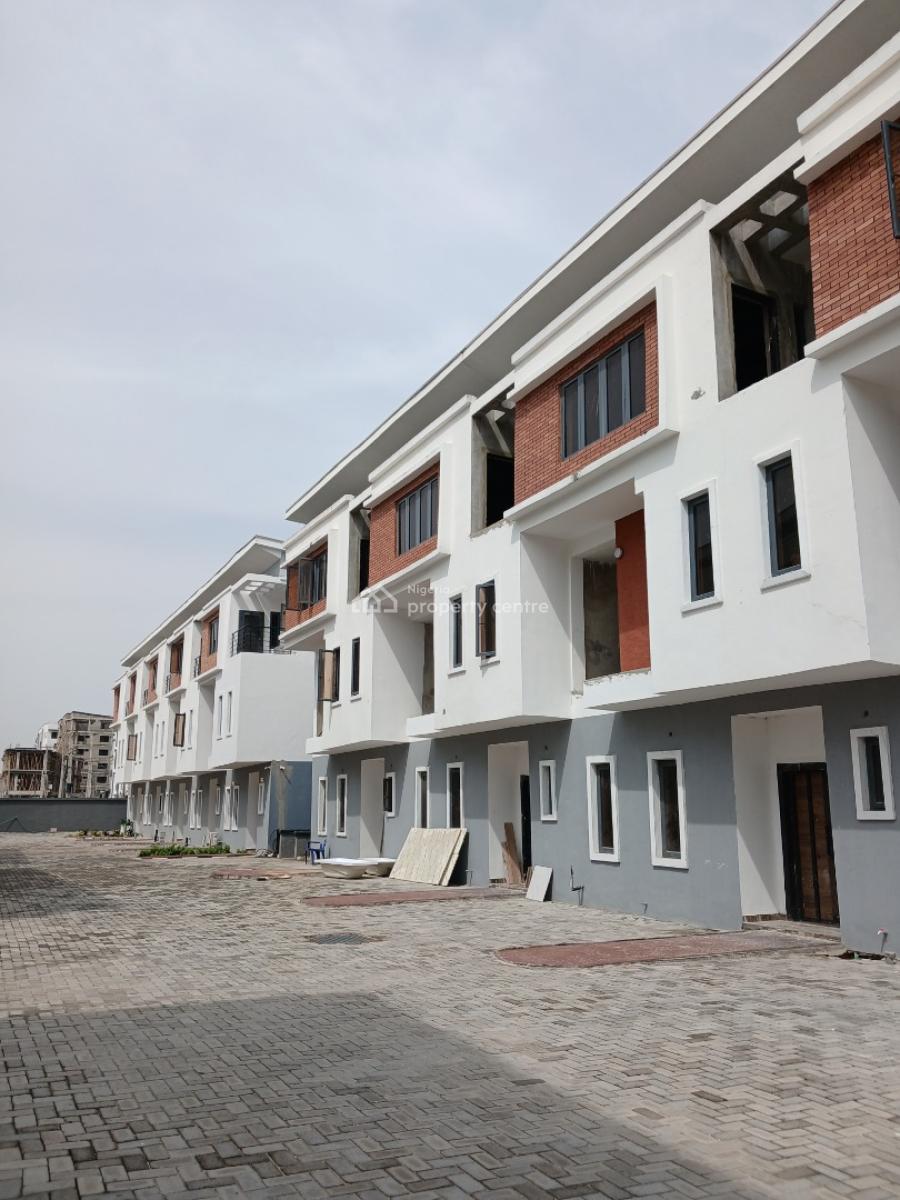 Serviced with 24/7 Power Supply 4 Bedroom En-suite Townhouse with an E, Ikate Elegushi, Lekki, Lagos, Terraced Duplex for Rent