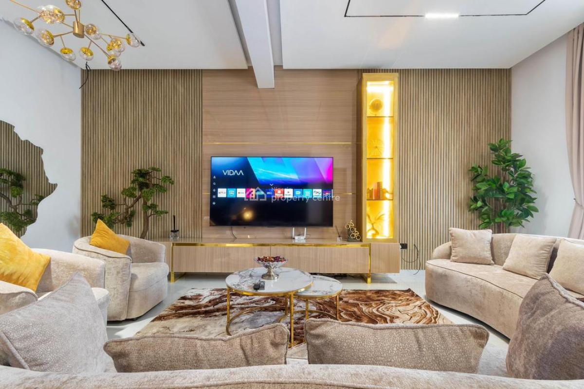 Elegantly Designed 3 Bedroom Terrace with Pool, Cinema & Gym, Lekki Phase 1, Lekki, Lagos, Flat / Apartment Short Let