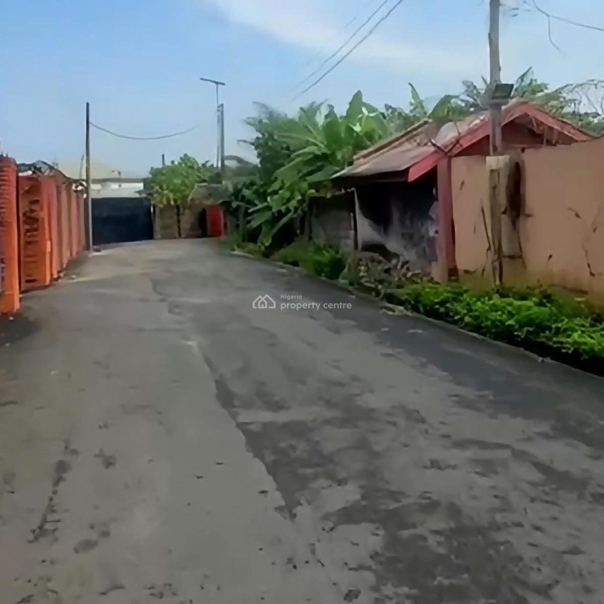 Fenced 2 Plots of Land in a Tarred Secure Close, Orazi, Port Harcourt, Rivers, Residential Land for Sale