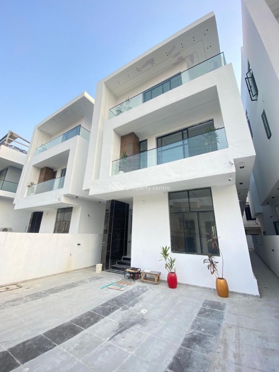 Contemporary 4 Bedrooms Detached Duplex with Bq in a Prestigious Estat, Ikate, Lekki, Lagos, Detached Duplex for Sale