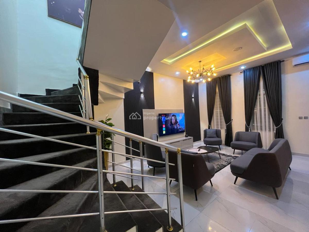 Very Nice Tastefully Finished 4bedroom Semi  Detached House at Ikota L, Ikota Lagos, Ikota, Lekki, Lagos, Semi-detached Duplex for Rent