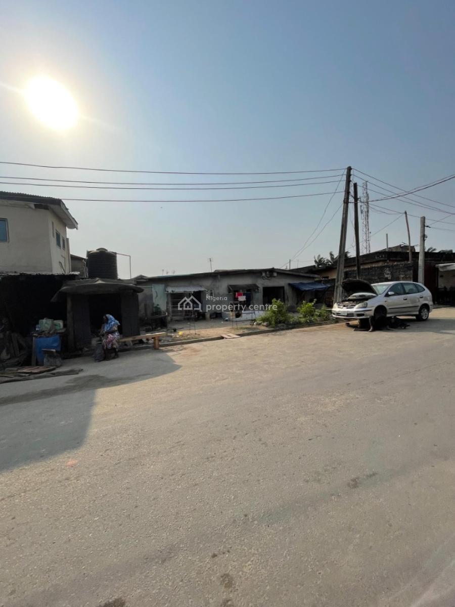 Tenement Bungalow on a Standard Half Plot of Land in a Tarred Serene S, Ijesha, Surulere, Lagos, Land for Sale