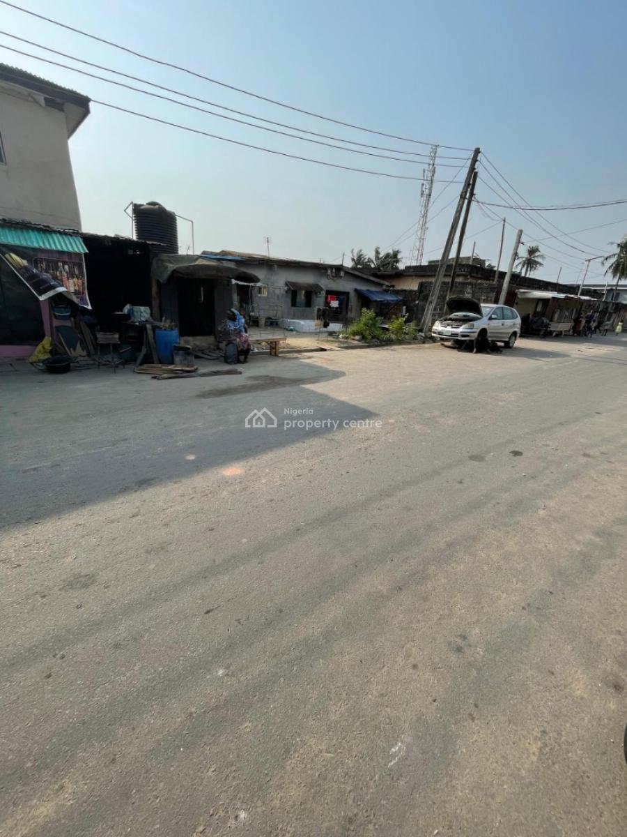 Tenement Bungalow on a Standard Half Plot of Land in a Tarred Serene S, Ijesha, Surulere, Lagos, Land for Sale
