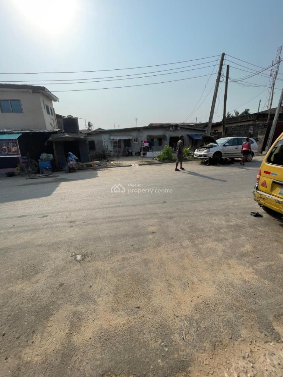 Tenement Bungalow on a Standard Half Plot of Land in a Tarred Serene S, Ijesha, Surulere, Lagos, Land for Sale