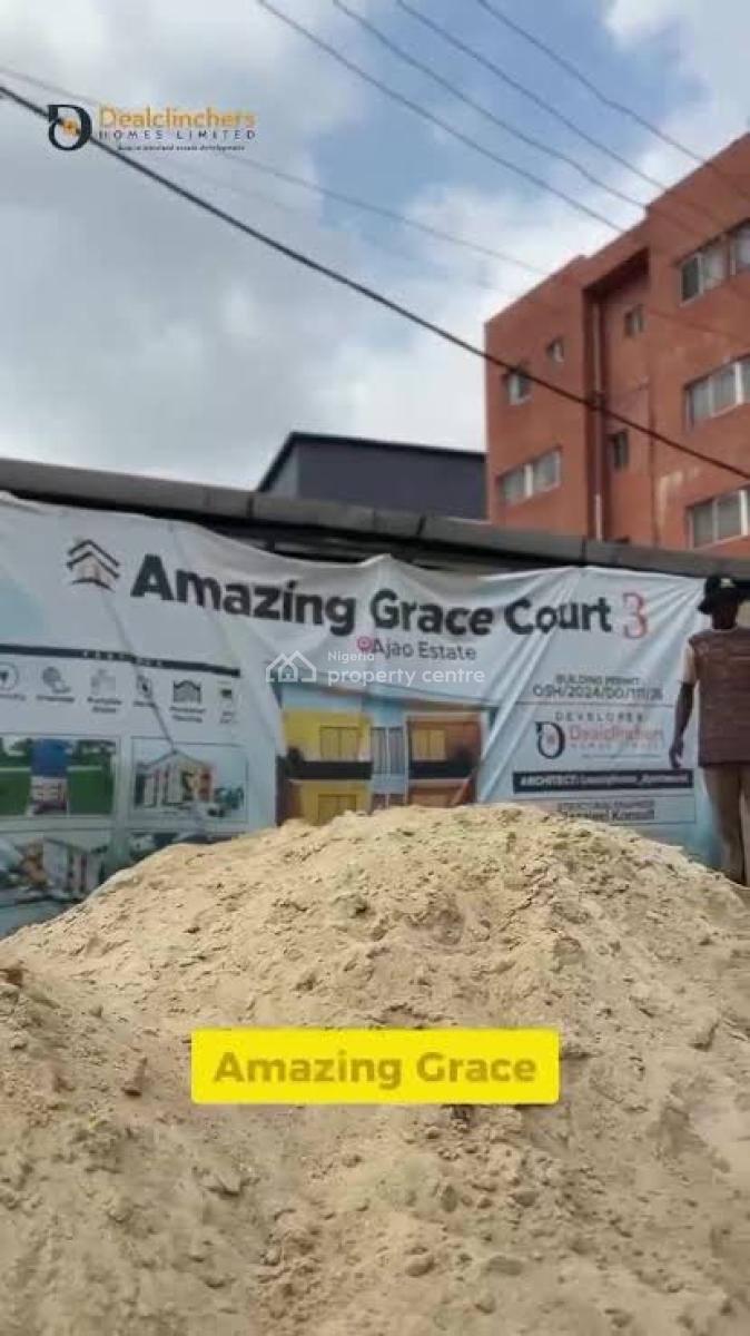 Luxury 2 Bedroom Apartment with Cofo Beside Lagos Airport, Amazing Grace Court 3,10minutes to Mmia, Ajao Estate, Ikeja, Lagos, Block of Flats for Sale