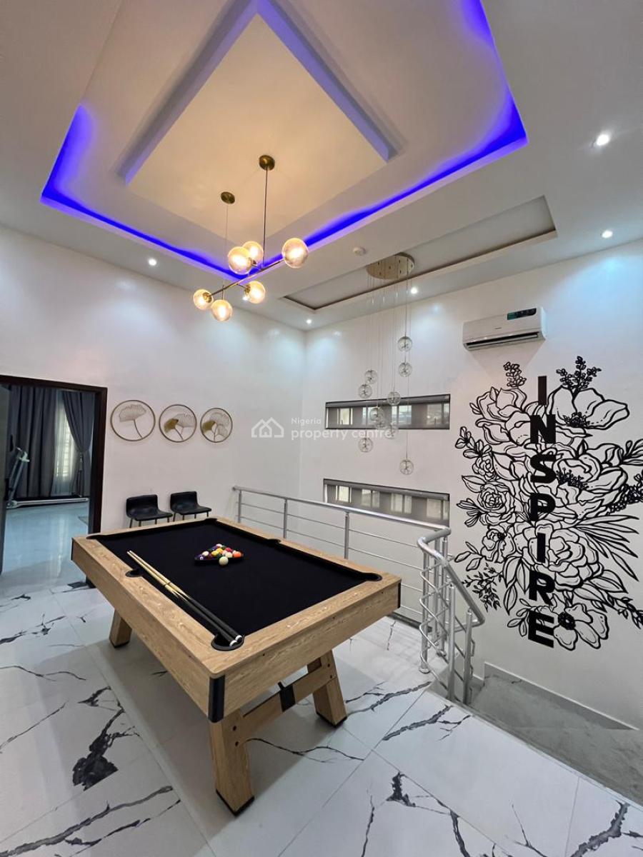 Luxuriously Furnished & Spacious 5-bedroom Fully Detached House, Chevyview Estate, Chevron, Lekki, Lagos, Detached Duplex for Rent
