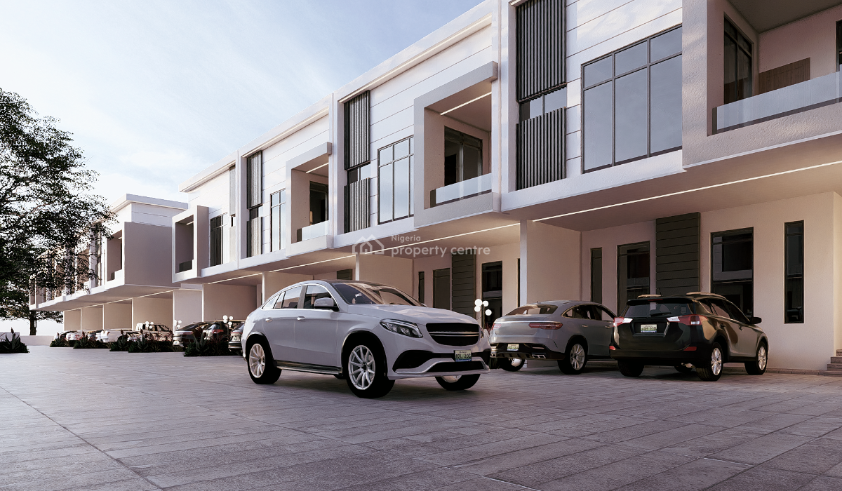 4 Bedrooms Spacious Terraced Duplex, Cooperative City Way, Sangotedo, Ajah, Lagos, Terraced Duplex for Sale