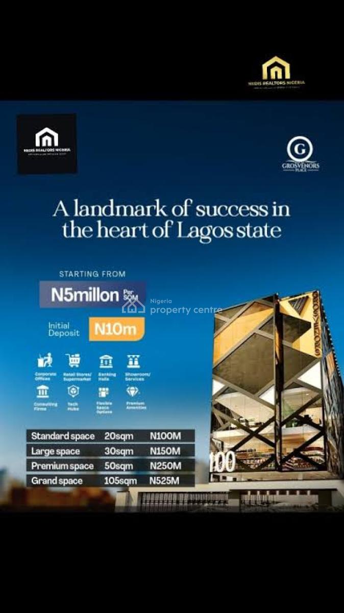 Own Sqms Commercial Space, Grosvenors Place, Awolowo Way, Ikeja, Lagos, Commercial Property for Sale