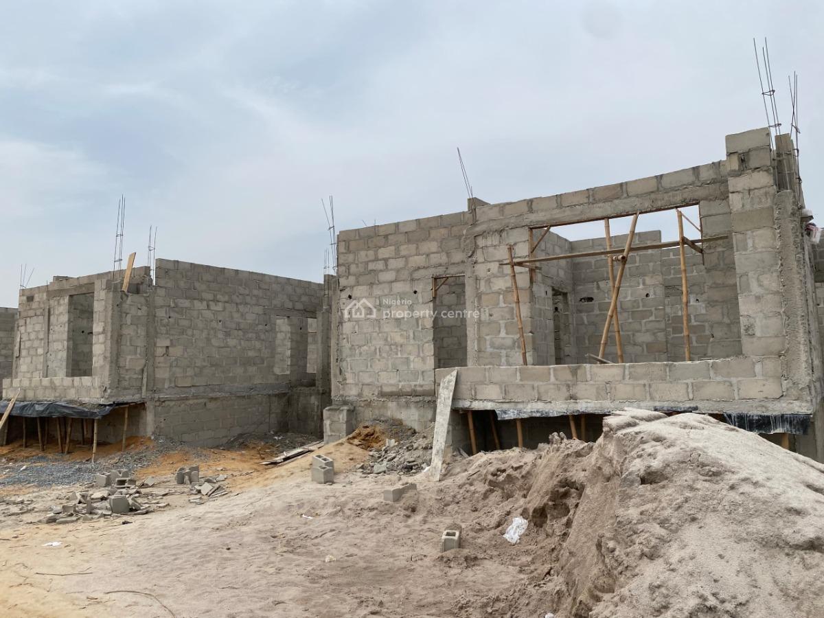 Carcass 4 Bedroom Fully Detached Bungalows, Ay Luxury Bungalows, Igando, Ibeju Lekki, Lagos, Detached Bungalow for Sale