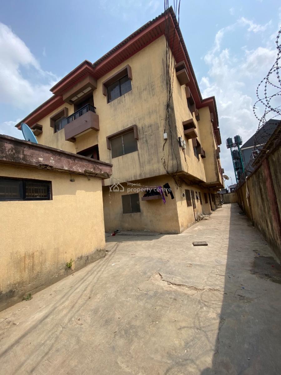 Vacant 2 Story Building 5 Units of 3 Bedroom Flats 1 Unit of 3 Bedroom Warehouse, Ago Palace, Isolo, Lagos, Block of Flats for Sale