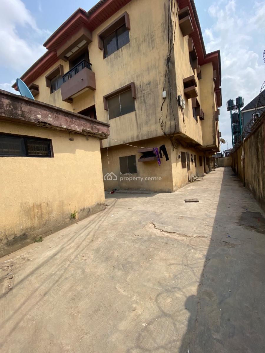 Vacant 2 Story Building 5 Units of 3 Bedroom Flats 1 Unit of 3 Bedroom Warehouse, Ago Palace, Isolo, Lagos, Block of Flats for Sale