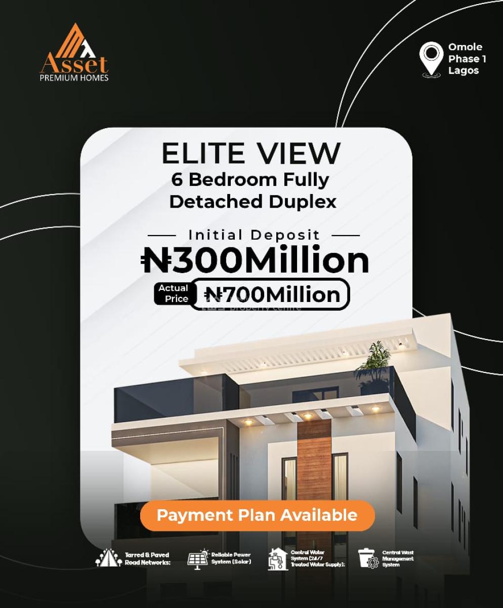6 Bedroom Fully Detached Duplex Omole 1, Omole Phase 1, Omole Phase 1, Ikeja, Lagos, Detached Duplex for Sale