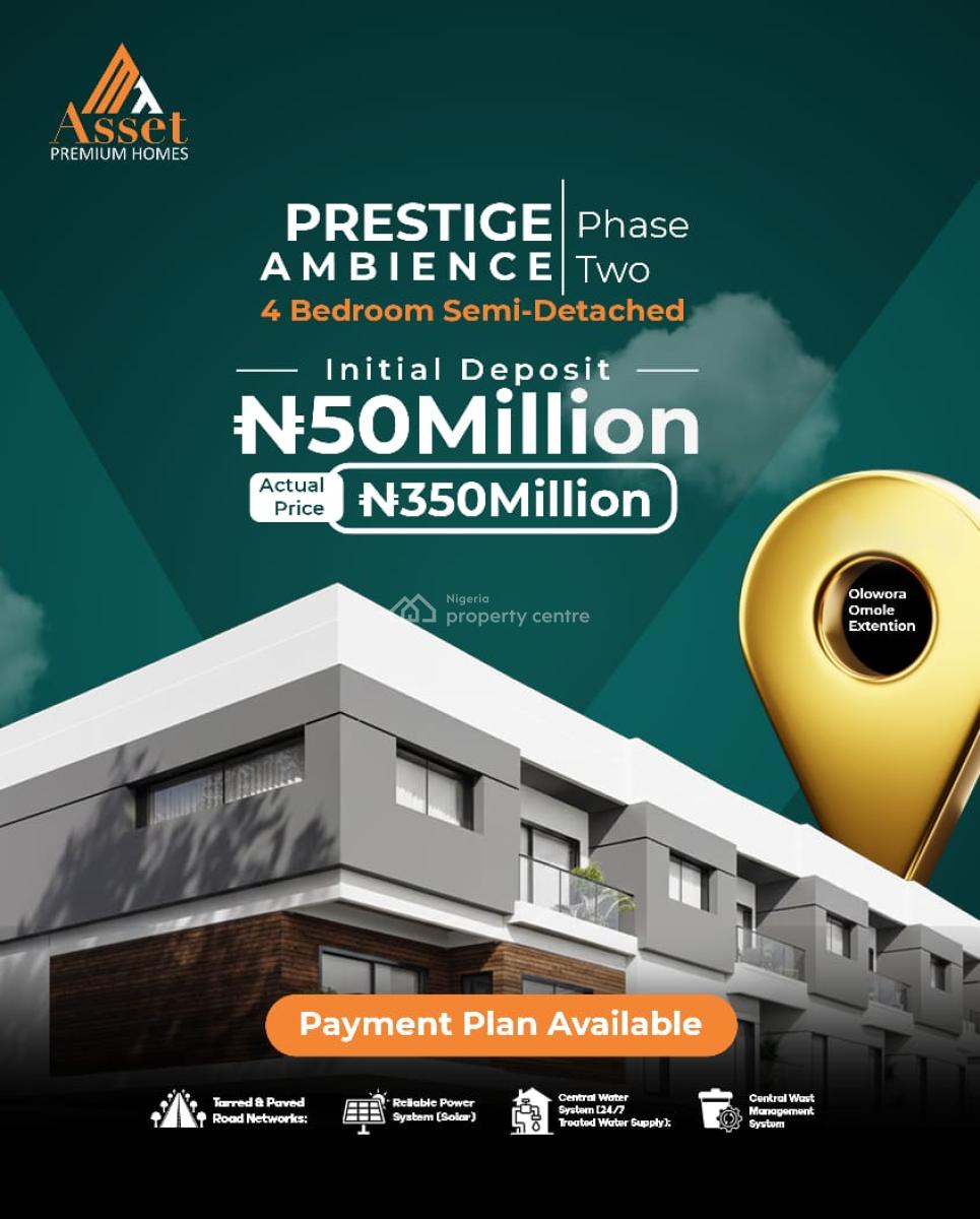 4 Bedroom Semi Detached Duplex Omole 2, Omole Phase 2, Omole Phase 2, Ikeja, Lagos, Semi-detached Duplex for Sale