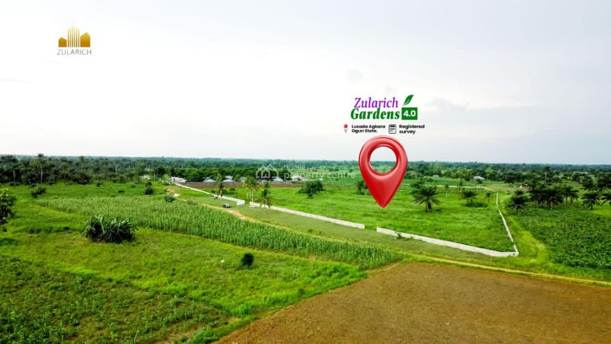 Invest in Plots & Acres of Land with Registered Survey, Zularich Gardens Phase 4, Lusada Agbara, Sango Ota, Ogun, Residential Land for Sale