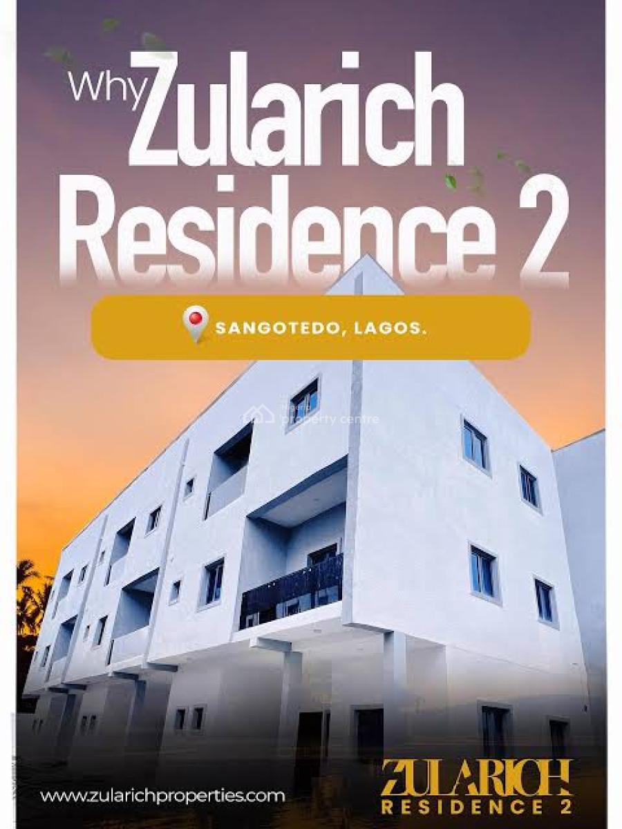 Luxury 4 Bedroom Terrace: Pay & Park in, Zularich Residence 2, Off Monastery Road, Sangotedo, Ajah, Lagos, Terraced Duplex for Sale