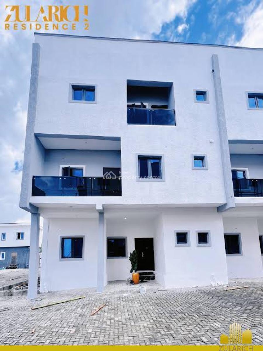 Luxury 4 Bedroom Terrace: Pay & Park in, Zularich Residence 2, Off Monastery Road, Sangotedo, Ajah, Lagos, Terraced Duplex for Sale