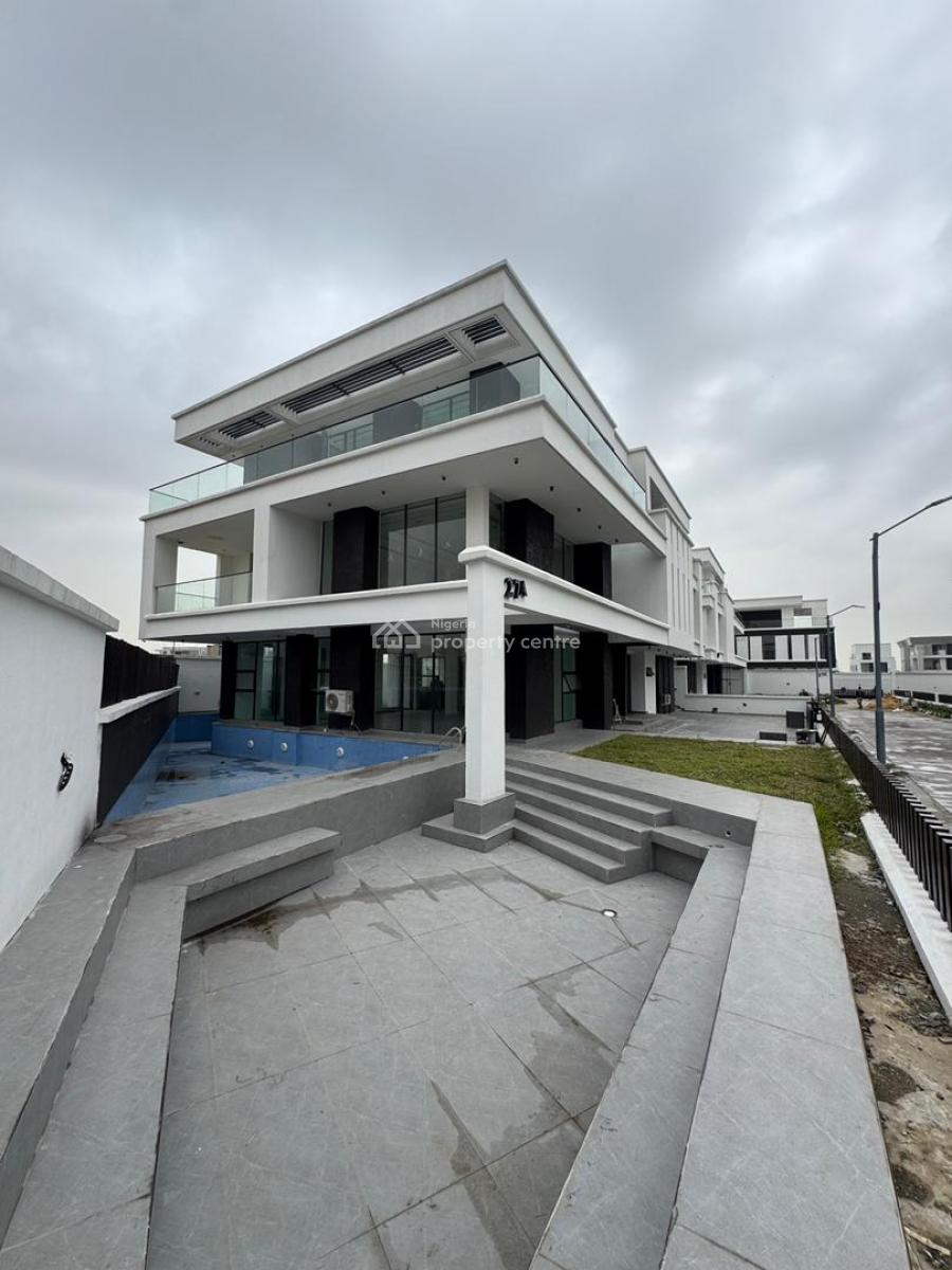 Ultra-luxury 5-bedroom Mansion with Bq, Gym, Cinema, Swimming Pool, Osapa, Lekki, Lagos, Detached Duplex for Sale