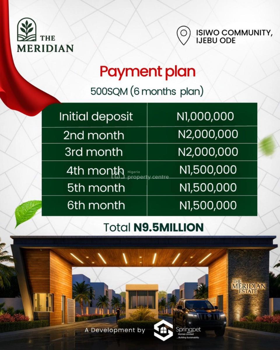 Invest in Plots and Acres of Land with C of O, The Meridian, Isiwo Community, Ijebu Ode, Ogun, Residential Land for Sale