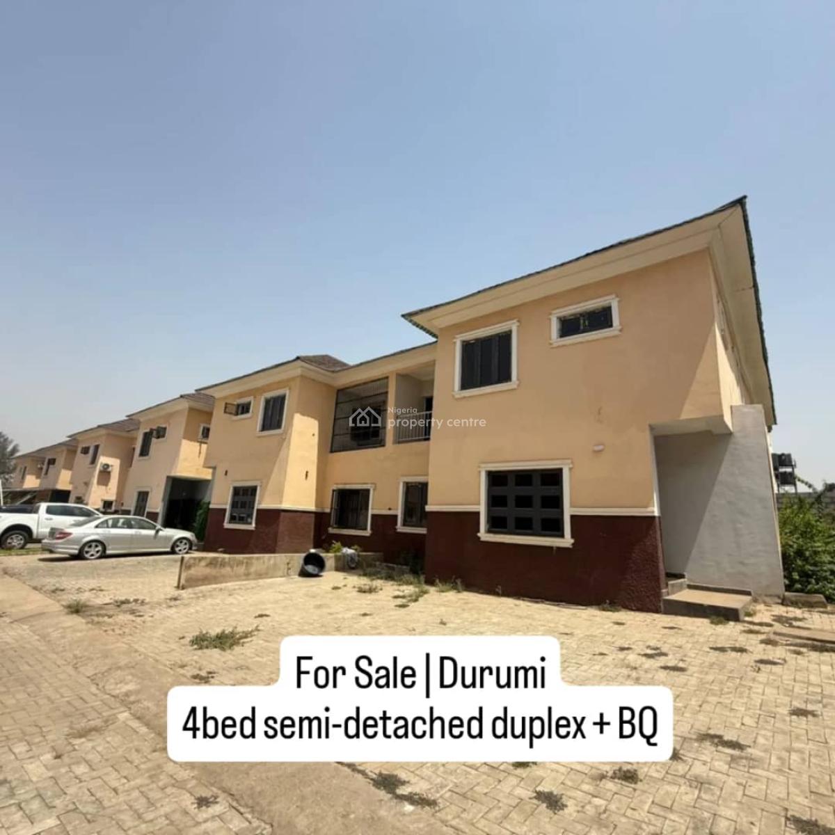Brand New 4 Bedroom Semi Detached Duplex,bq, Corner Piece, Durumi, Abuja, Semi-detached Duplex for Sale