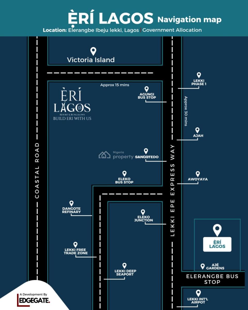 Luxury Bungalows & Resort with Cofo, Eri Bungalow & Resorts, Eleranigbe, Ibeju Lekki, Lagos, Detached Bungalow for Sale