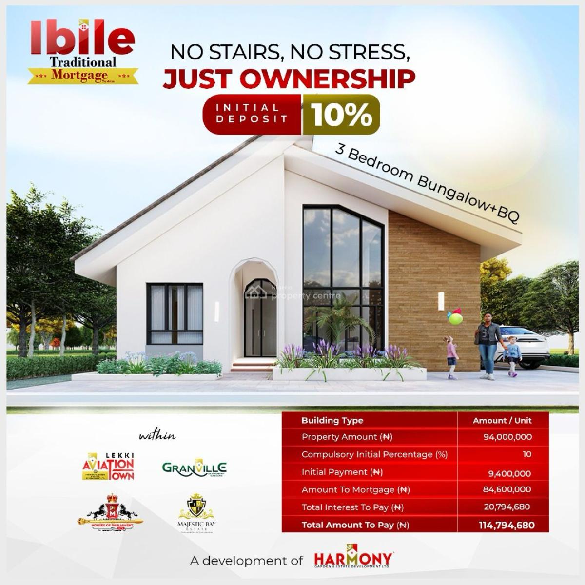 3-bedroom Bungalow + Bq, Lekki Aviation Town, Ibeju Lekki, Lagos, House for Sale