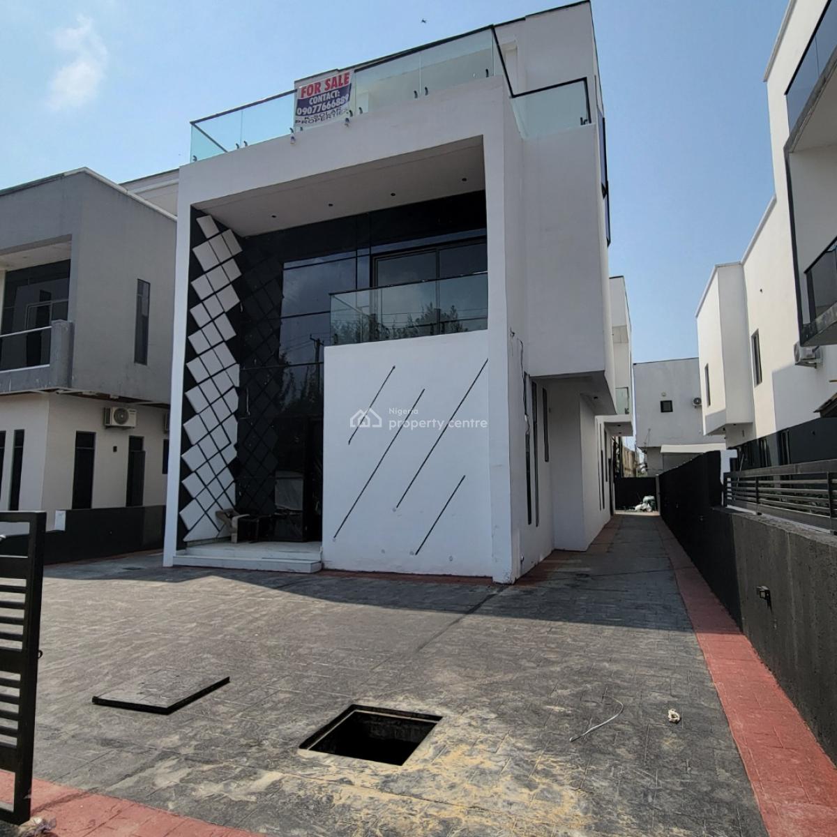 Luxurious 5 Bedroom Duplex with a Bq, Pool, Ikota, Lekki, Lagos, Detached Duplex for Sale