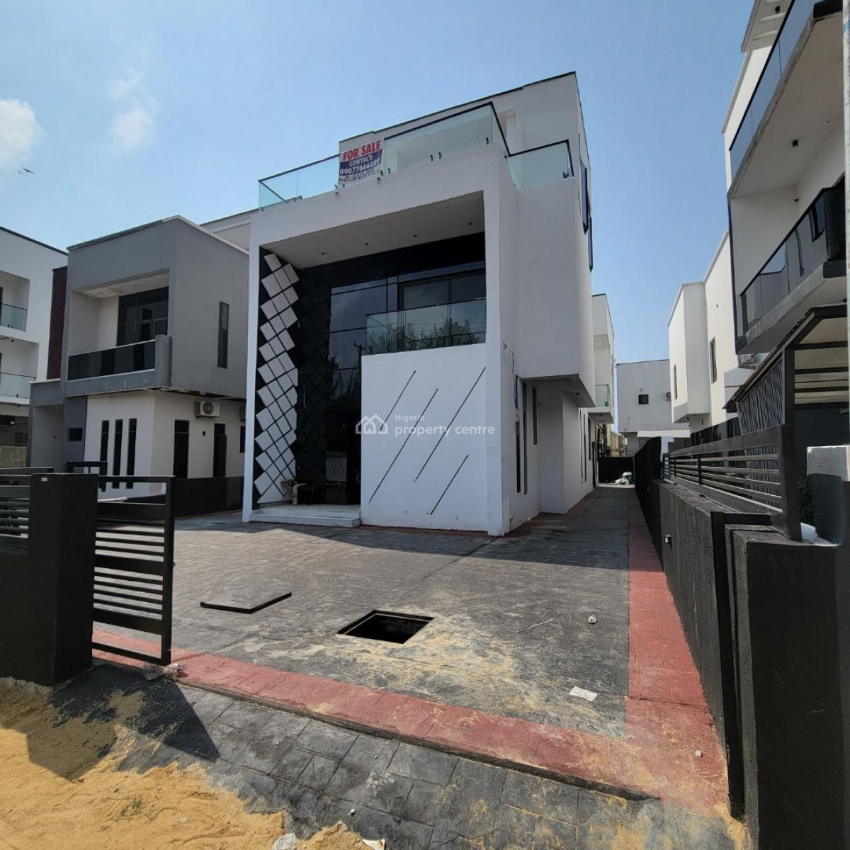 Luxurious 5 Bedroom Duplex with a Bq, Pool, Ikota, Lekki, Lagos, Detached Duplex for Sale
