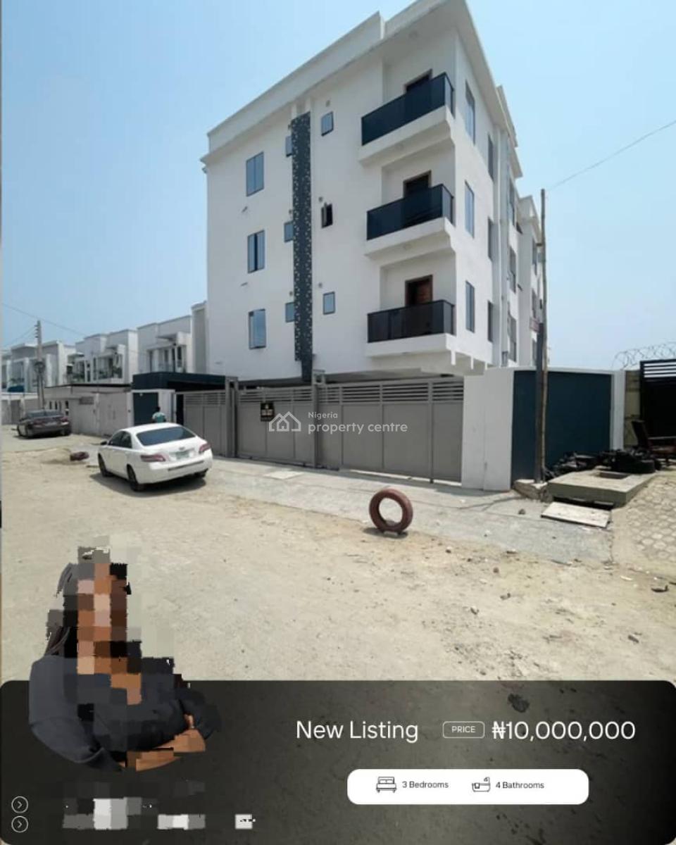 Brand New 3 Bedroom Flat, Ologolo, Lekki, Lagos, Flat / Apartment for Rent