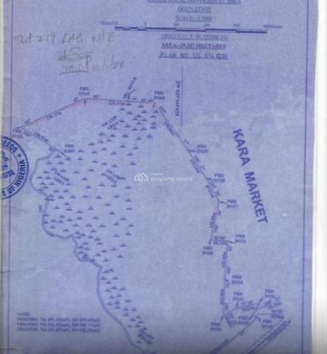 100 Acres of Bare Plots, Along Lagos Ibadan Express Road, Gusennodu, Ogere Remo, Ikenne Lga, Sagamu, Ogun, Mixed-use Land for Sale