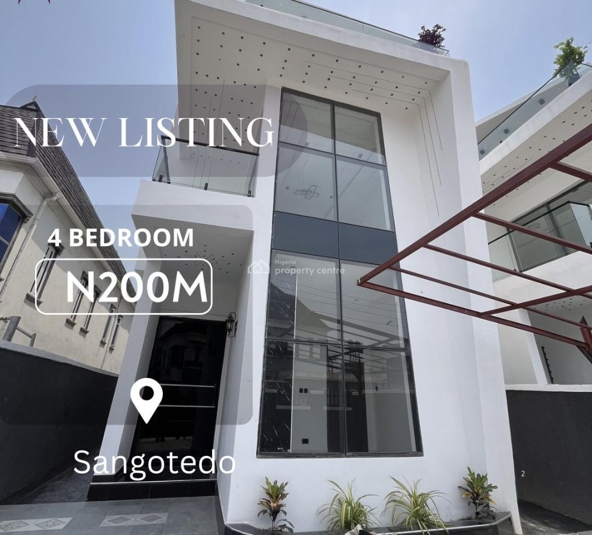 4 Bedroom Fully Detached Duplex, Sangotedo, Ajah, Lagos, Detached Duplex for Sale