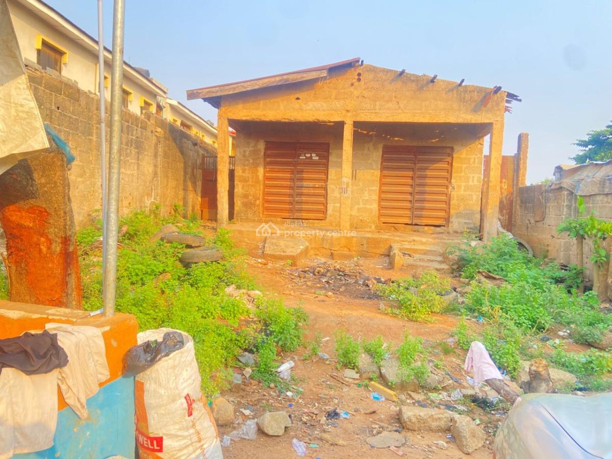 Reconstructible Bungalow on Half Plot of Land, Meiran, Agege, Lagos, Residential Land for Sale