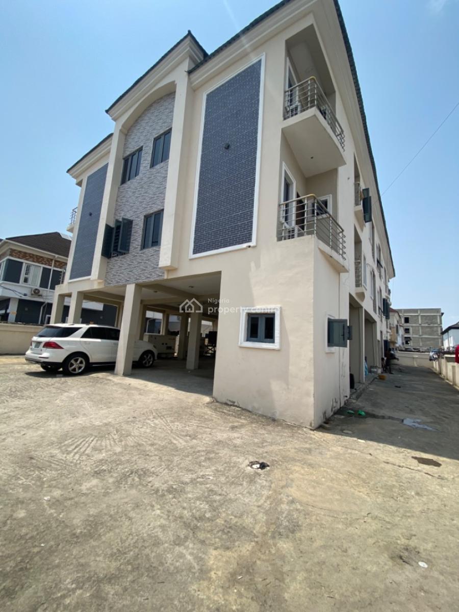 Fully Serviced 2 Bedrooms Flat Upstairs, Ikota, Lekki, Lagos, Flat / Apartment for Rent