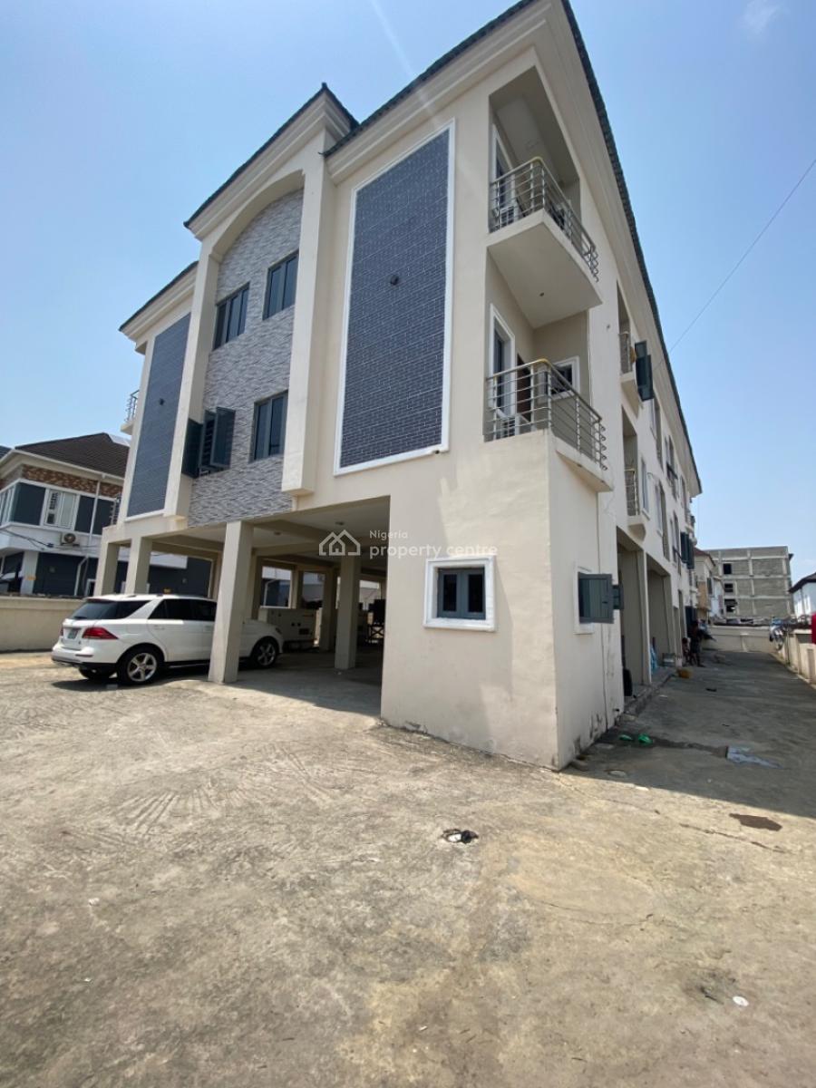 Fully Serviced 2 Bedrooms Flat Upstairs, Ikota, Lekki, Lagos, Flat / Apartment for Rent